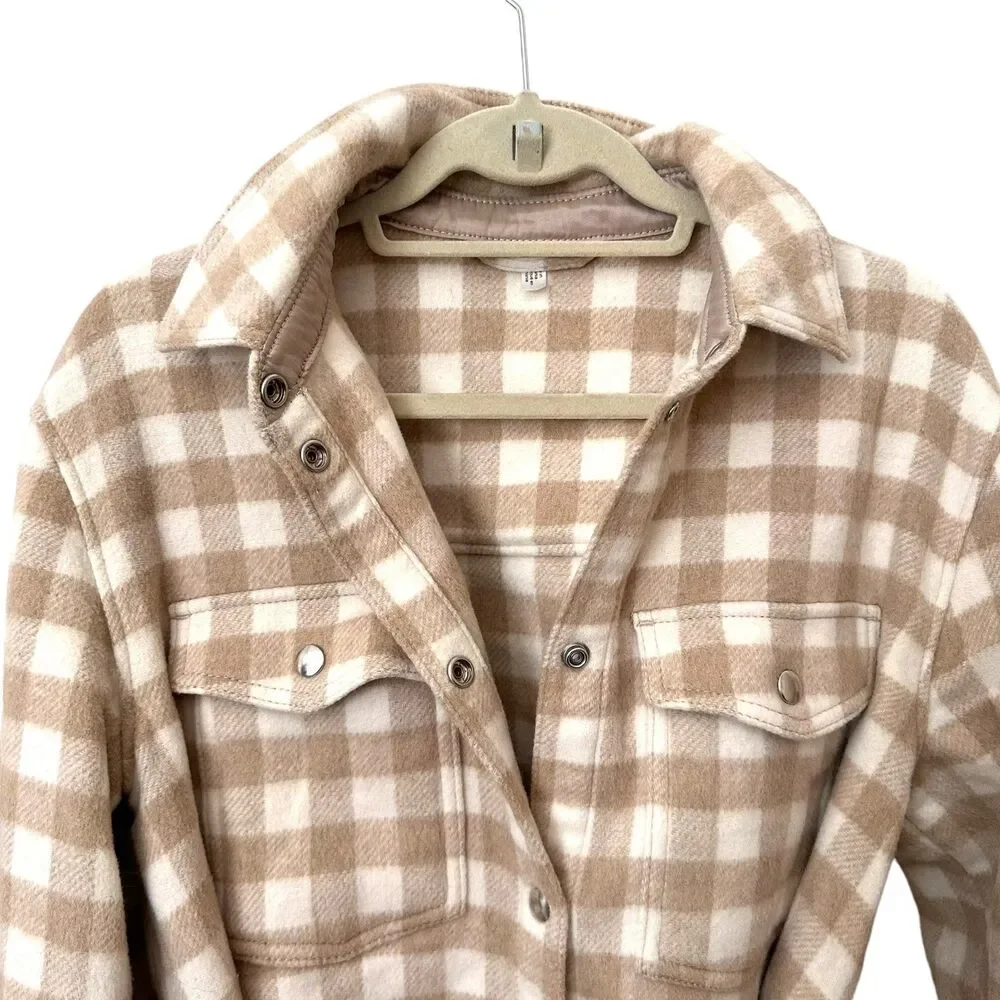 & OTHER‎ STORIES Oversized Belted Shirt Jacket NWOT Sz 4